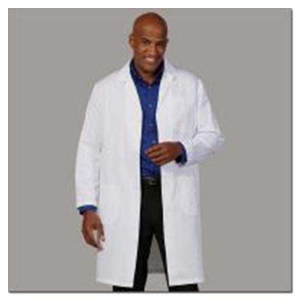 Fashion Seal Lab Coat 80% Polyester / 20% Cotton Mens White Large 41 in EA