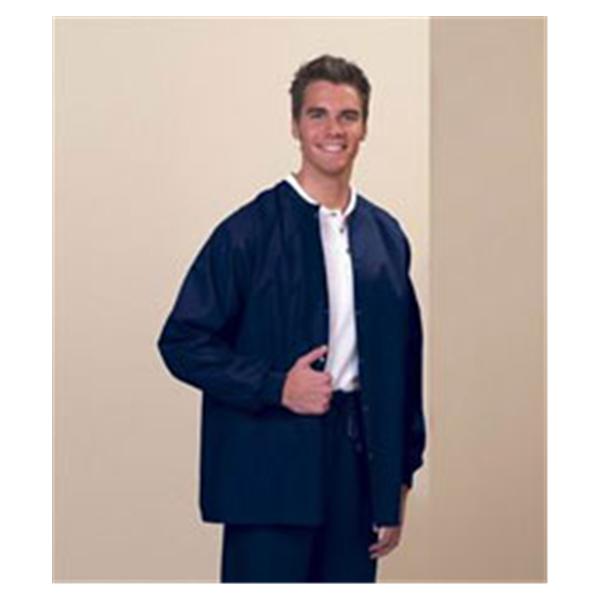 Fashion Seal Jacket Warm-Up 65% Polyester / 35% Cotton Unisex Navy Lg 2Pckt Ea (7696-L)