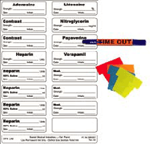 Sterile Label Kit Includes 32 Labels, Flags, Dual-Tip Pen, Time-Out Reminder And Ruler Permanent 2 1 7/8" X 9/16" White 50 Per Case