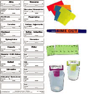 Sterile Label Kit Includes 48 Labels, Flags, Dual-Tip Marker, Specimen Strip, Time-Out Reminder, And Ruler Permanent 2 1 7/8" X 9/16" White 50 Per Case