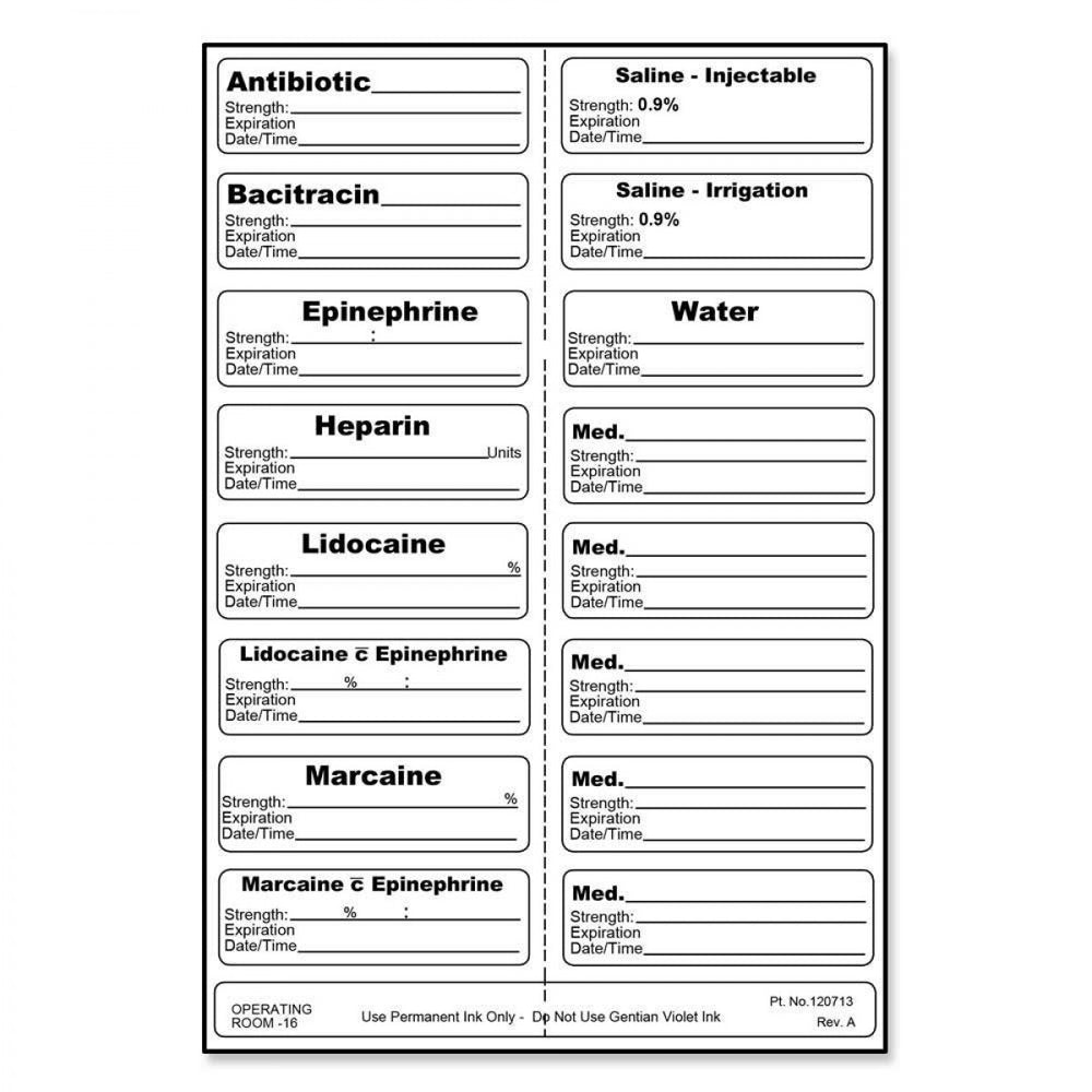 Sterile Label (Permanent) 1 7/8" X 9/16" - 200 Per Case