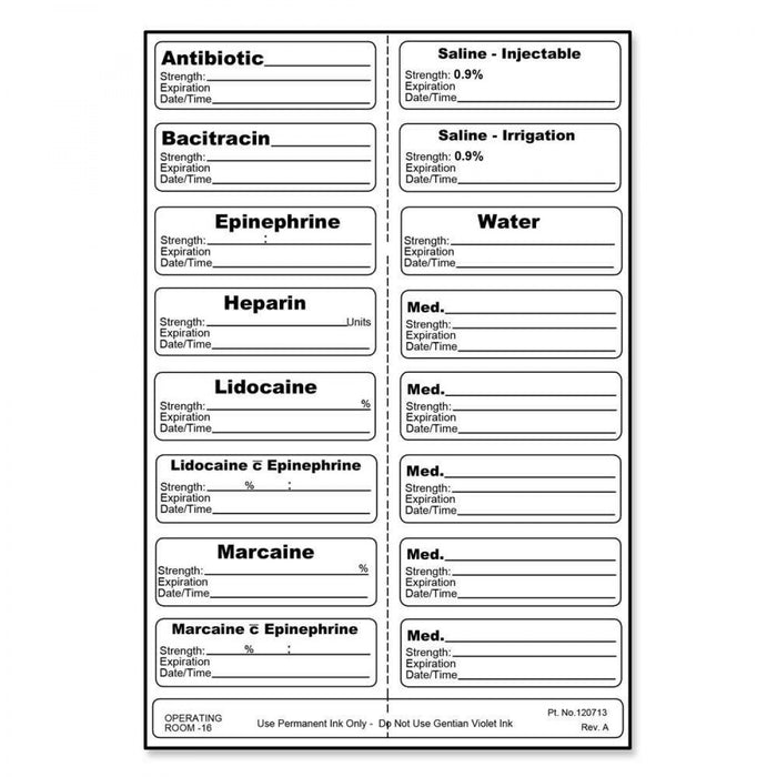 Sterile Label (Permanent) 1 7/8" X 9/16" - 200 Per Case