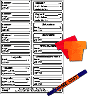 Sterile Label Kit Includes 32 Labels, Flags, Dual-Tip Marker, Time-Out Reminder And Ruler Permanent 2 1 7/8" X 9/16" White 50 Per Case