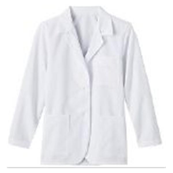 White Swan Uniform Lab Coat Poly/Ctn META Fundamentals W Wht XS 28" Ea