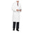 Landau Uniforms  Lab Coat Full Length 100% Cotton Twill Mens White Sz 38 45 in Ea