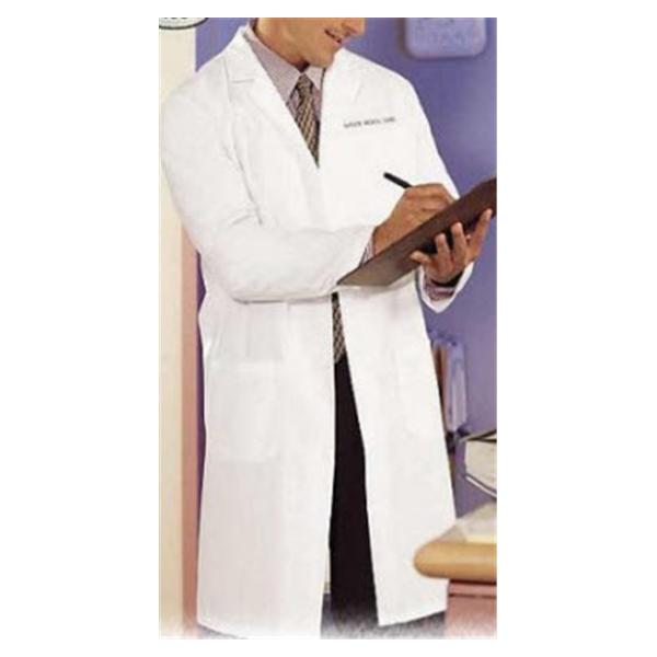 Fashion Seal Lab Coat 65% Polyester / 35% Cotton Mens White Small 41 in Ea