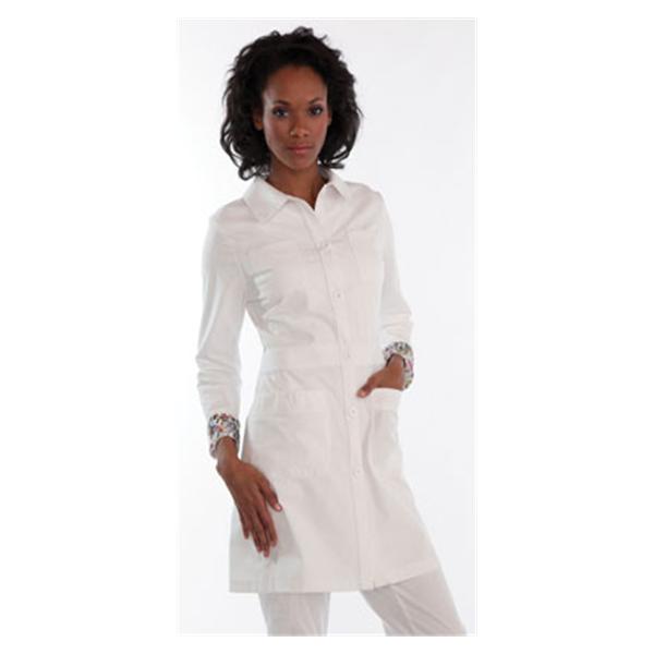 koi Design  Lab Coat 55% Cotton / 45% Polyester Womens White Medium 34 in Ea