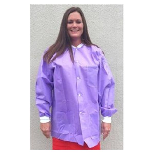 Sunrise Industries Jacket Lab 4X Large Purple 10/Pk