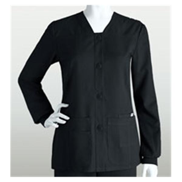 Grey's Anatomy (TM) Jacket Warm-Up 77% Polyester / 23% Rayon Womens Black XS 4Pckt Ea