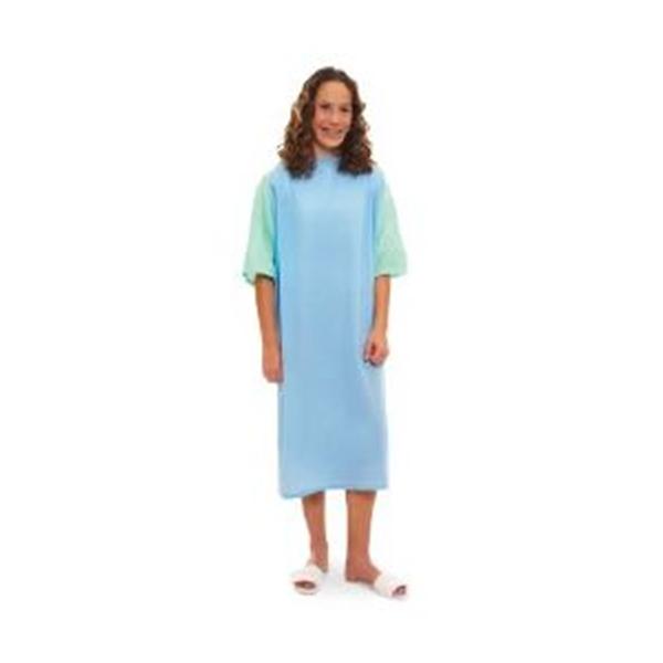 Fashion Seal Gown Patient 100% Polyester Unisex Green Teen Ea