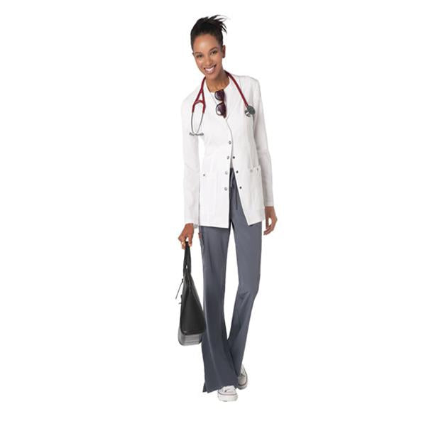 Dickies Lab Coat 75% Polyester / 21% Rayon / 4% Spandex Womens Wht Lg Ea