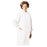 Landau Uniforms  Lab Coat Barrier Lng Poly/Crbn Unsx Wht XL 43 in Ea