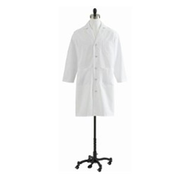 Medline Industries  Lab Coat Fl Lngth 80% Polyester / 20% Cotton M Wht Sz 52 43 in Ea