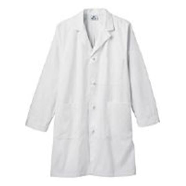 White Swan Uniform Lab Coat 100% Easy Care Cotton Twill Mens White Size 38 40 in Ea