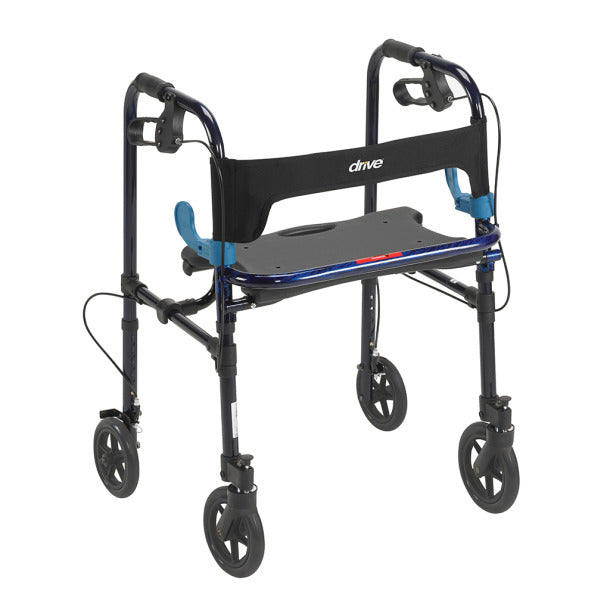 Drive Medical Clever-Lite Walker, Adult, with 8" Casters - 10243