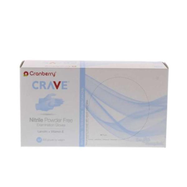 Pro2 Solutions Gloves Exam Crave PF Nitrile Latex-Free Md Light Blue 200/Bx, 10 BX/CA (CR3557)