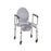 Drive Steel Drop Arm Commode with Wheels & Padded Arms