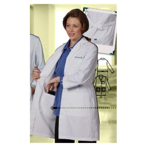 Fashion Seal Lab Coat 65% Polyester / 35% Cotton Womens White 2X Large 37" Ea