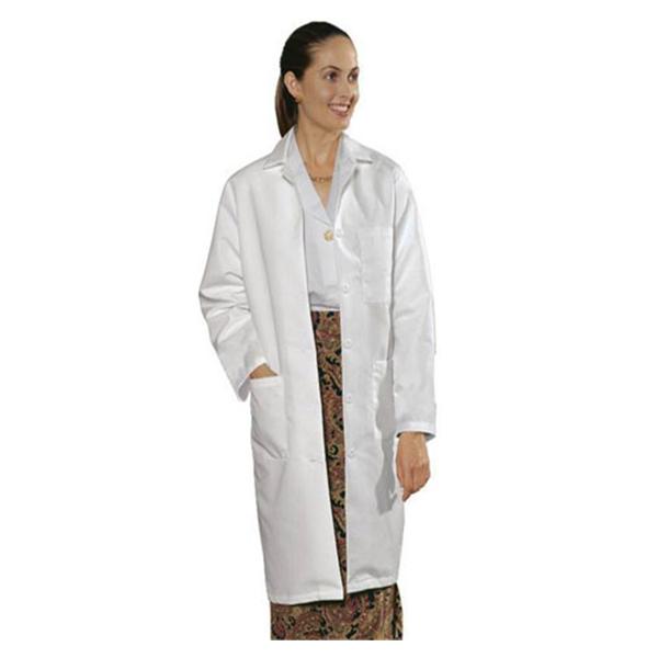 Fashion Seal Lab Coat 65% Polyester / 35% Cotton Womens White Small 37 in EA