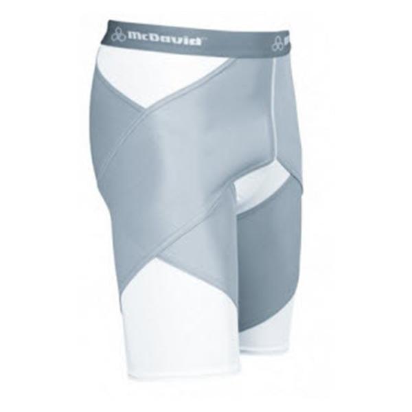 McDavid  Shorts Compression Cross Compression White/Gray Size X-Large 1/Pr