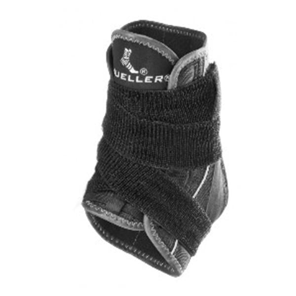 Mueller Sports Medicine Brace Soft Hg80 Premium Ankle Fabric Black Size Small Ea