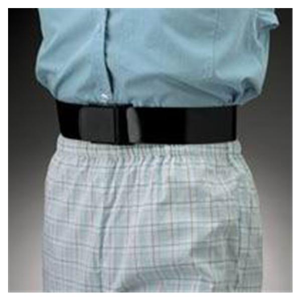 JT Posey Company Belt Gait/Transfer EZ Clean Standard Rib/Torso Polymer Black Ea