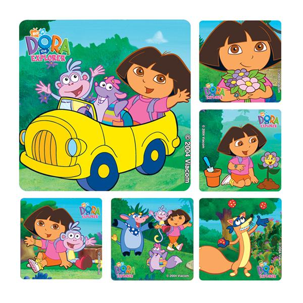 Office Supplies & Practice Mkt Stickers 2.5 in x 2.5 in Dora the Explorer Assorted 100/Rl (PS270)