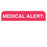 Office Supplies & Practice Mkt Chart Label-Medical AlertWh/Red 250/Rl