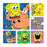 Office Supplies & Practice Mkt Stickers 2.5 in x 2.5 in Spongebob 2 Assorted 100/Rl