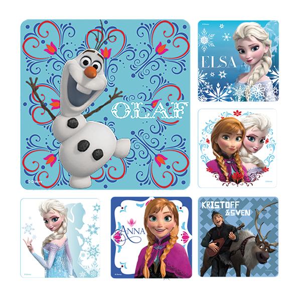 Office Supplies & Practice Mkt Stickers 2.5 in x 2.5 in Disney Frozen Assorted 100/Rl