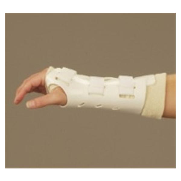 Deroyal Industries  Brace Fracture Adult Wrist Thermoplastic White Size Small Left Ea