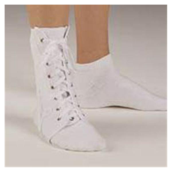 Deroyal Industries  Brace Lace Up Ankle Canvas White Size Large Universal Ea