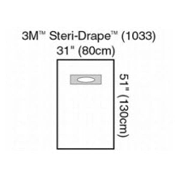 3M Medical Products Drape Ophthalmic Surgical Steri-Drape Fen 31x51 Clr Strl 40/Ca