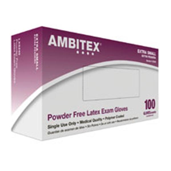 Tradex International Gloves Exam Ambitex PC Powder-Free Latex X-Small Cream 100/Bx, 10 BX/CA (LXS240)