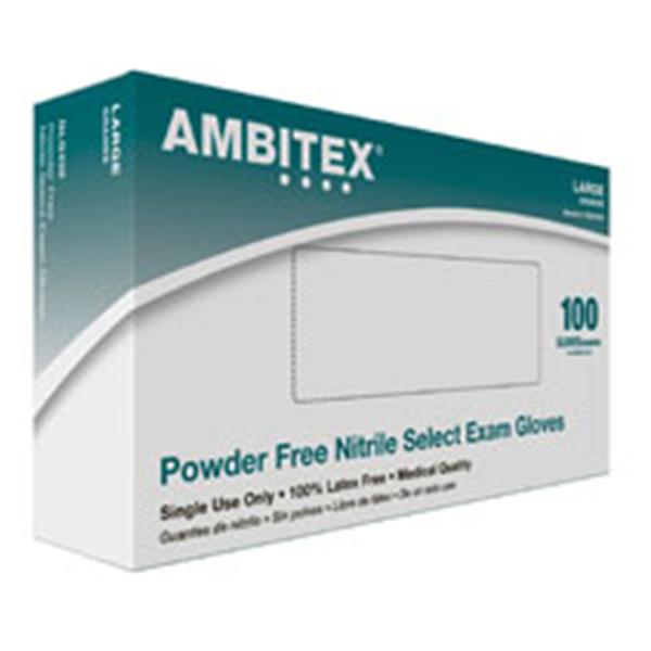 Tradex International Gloves Exam Ambitex Select PF Nitrile LF Lg Royal Blue 100/Bx, 10 BX/CA (NLG400)