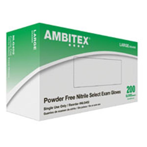 Tradex International Gloves Exam Ambitex Select PF Nitrile LF Lg Blurple 200/Bx, 10 BX/CA (NLG402)