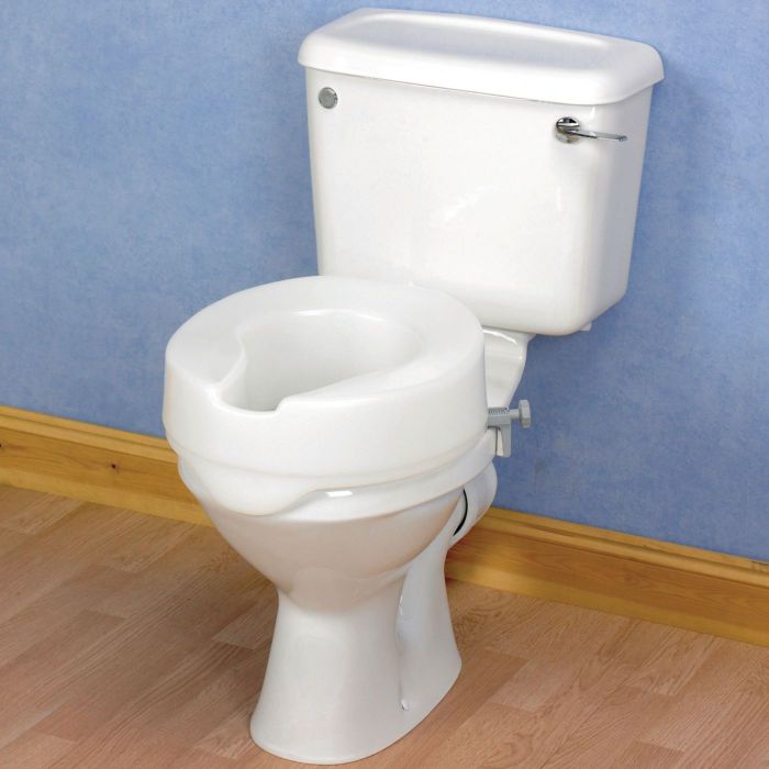 Patterson Medical Ashby Easy Fit 4" Raised Toilet Seat