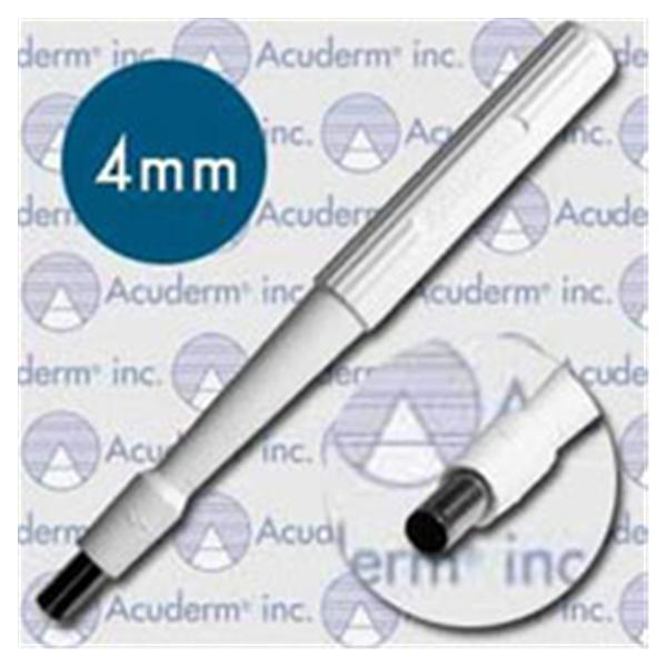 Acuderm Biopsy Punch Drml Acu-Punch 4 Rbd Hlw Hndl SS Bld Disp Strl 25/BX