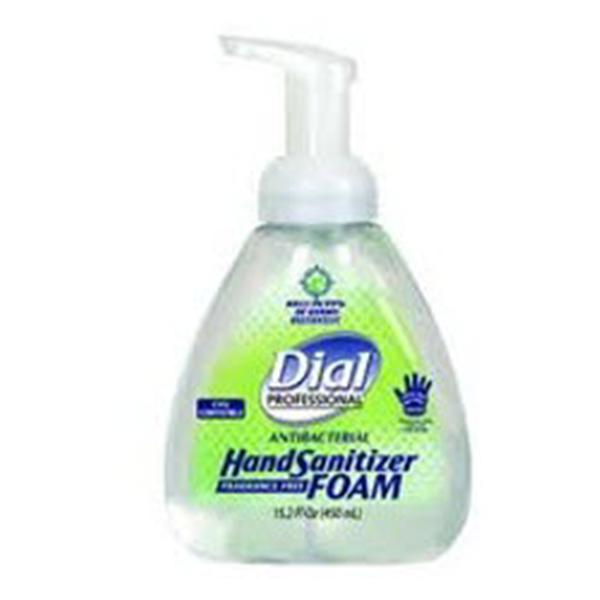 Dial oration Sanitizer Antibacterial Foam Dial 15.2 oz Fragrance Free 1/Bt, 4 BT/CA (1700006040)