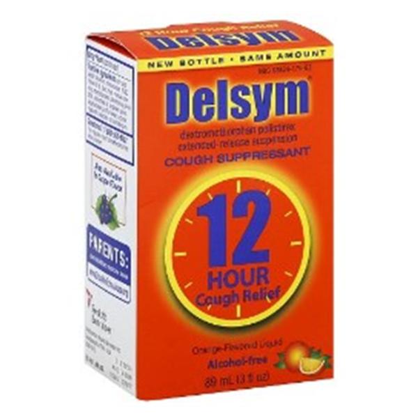 RB Health US  Delsym Adult Cough Liquid Alcohol Free 30mg/5mL Orange 3oz/Bt, 12 BT/CA (363824175638)