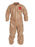 DuPont Tychem 5000 Coveralls with Attached Gloves - Tychem 5000 Zipper Front Coverall with Elastic Wrist and Ankle, Storm Flap, Tan, Size 5XL, Bulk Packed - C3125TTN5X000600