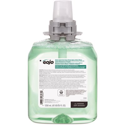 Gojo Gojo FMX Foaming Green Cert Body Wash - WASH, HAND, HAIR, BODY, FOAM, 1250ML - 5163-04