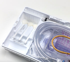 BD Bard SURESENSE Temperature-Sensing Foley Catheter Tray - SURESTEP Temperature-Sensing Foley Tray with Lubricath, Drainage Bag, STATLOCK Stabilization Device - A344916