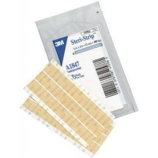 3M Healthcare Steri-Strip Skin Closure Strips - STRIP, CLOSURE, SKIN, ANTIMICROBIAL, 1/2"X4" - A1847