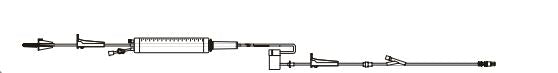 BD 60-Drop Infusion Set with Small-BoreTubing - 60-Drop Infusion Set with 150 mL Burette (Injection Port), Small Bore Tubing Segment, 1 Injection Port 9" from 2-Piece Male Luer Lock, 119", 18 mL Priming Volume - 28208