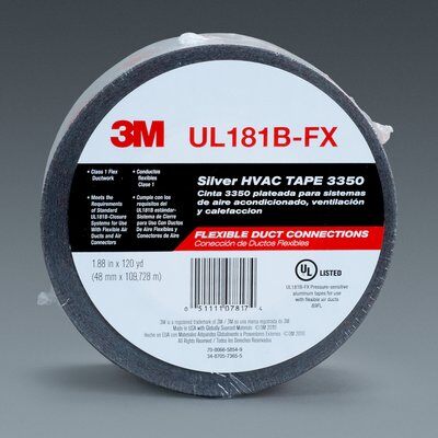 3M Healthcare Metallized Flexible Duct Tape - 3.1 mil Metallized Flexible Duct Tape - 3350