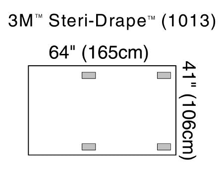 3M Healthcare X-Ray Image Intensifier Drapes - DRAPE, XRAY INTNSFR, STERIDRAPE, 64" X - 1013