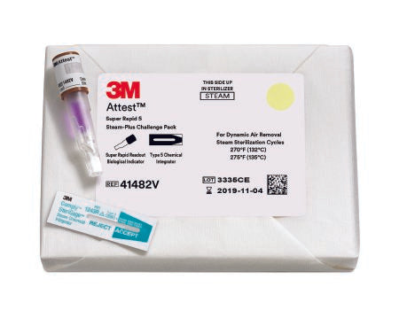 3M Healthcare Attest Super-Rapid 5 Steam-Plus Challenge Pack - PACK, ATTEST SUPER RAPID 5 STEAM-PLUS CHL - 41482VF