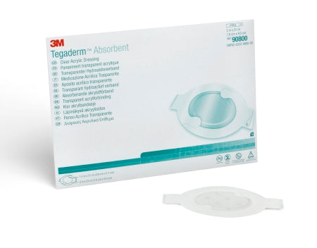 3M Healthcare Tegaderm Absorbent Clear Acrylic Dressing - DRESSING, CLR-ACRYLIC, TEGADERM, 3"X3.75" - 90800