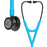 3M Healthcare Littmann Cardiology IV Diagnostic Stethoscopes - 3M Littmann Cardiology IV Diagnostic Stethoscope, Smoke-Finish Chestpiece, Turquoise Tube, Smoke Stem and Headset, 27" - 6171